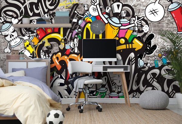 Tapeta kolorowe graffiti