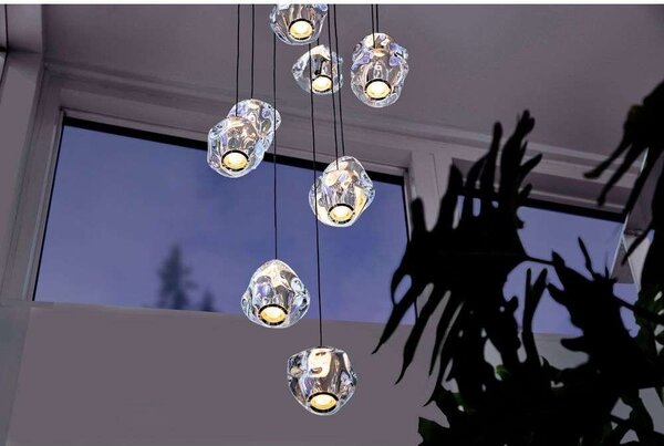 Loom Design - Ice Ball 10 Lampa Wisząca Transparent