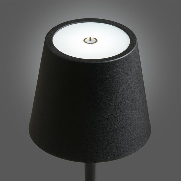 Czarna lampa stołowa LED (wysokość 37 cm) Bradford – House Nordic