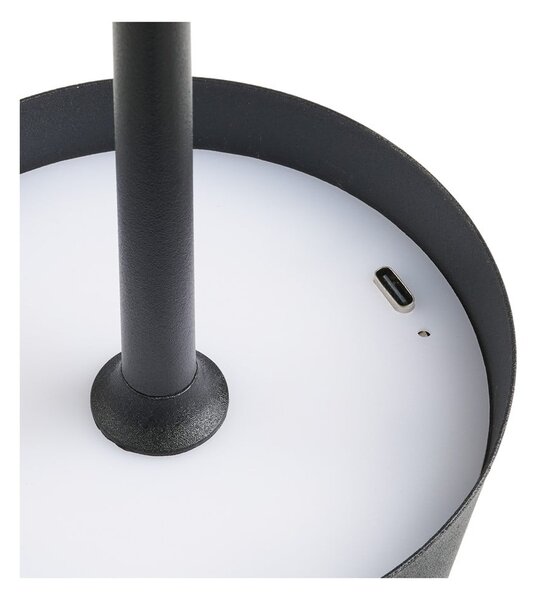 Czarna lampa stołowa LED (wysokość 37 cm) Bradford – House Nordic