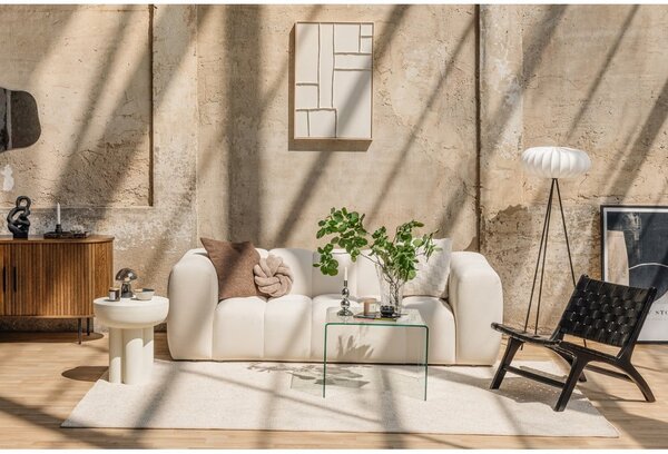 Szarobrązowa aksamitna sofa 225 cm Cube – Bonami Selection