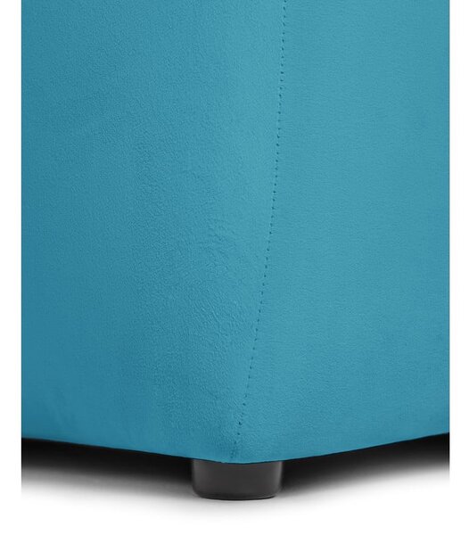 Turkusowa aksamitna sofa 225 cm Cube – Bonami Selection
