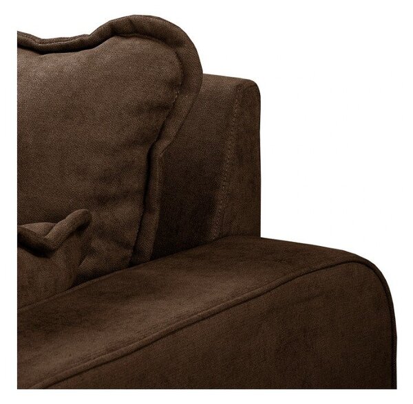 Ciemnobrązowa sofa 193 cm Beata – Ropez