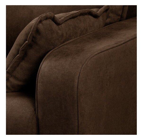 Ciemnobrązowa sofa 193 cm Beata – Ropez