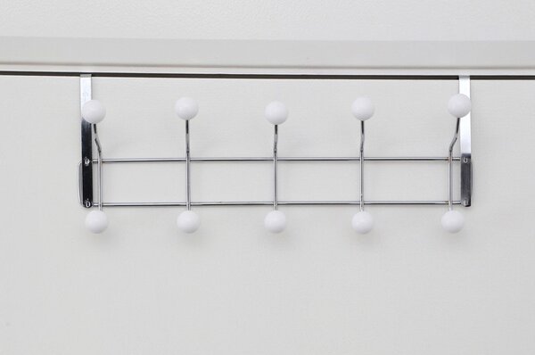 Metalowy wieszak na drzwi w kolorze srebra 40,5 cm Jaxen – Premier Housewares