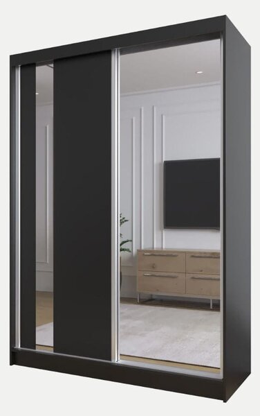 Szafa Grace 150 cm | czarny mat