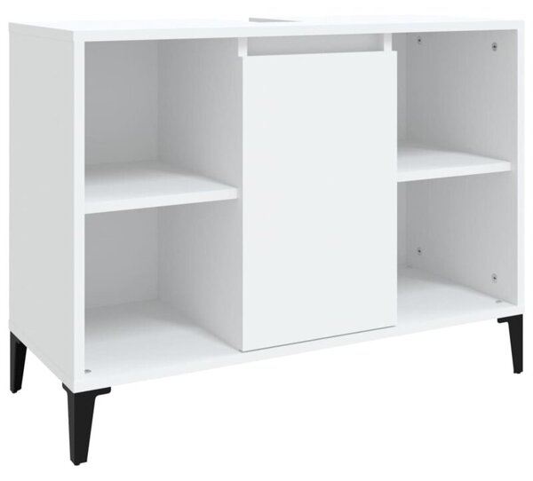 Szafka pod umywalkę, biała, 80x33x60 cm