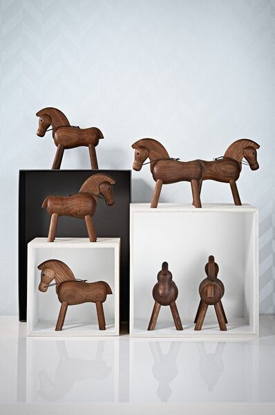 Figurka z litego drewna orzechowego Kay Bojesen Denmark Horse