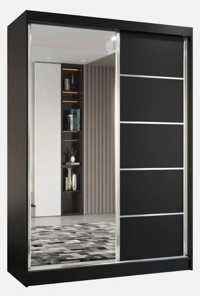 Szafa Marco 150 cm | czarny mat