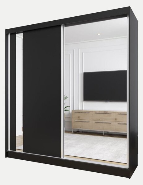 Szafa Grace 200 cm | czarny mat