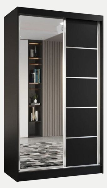 Szafa Marco 120 cm | czarny mat