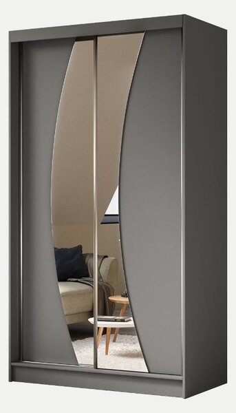 Szafa Foks 120 cm | szary mat