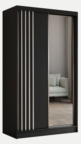 Szafa Nalia 120 cm | czarny mat