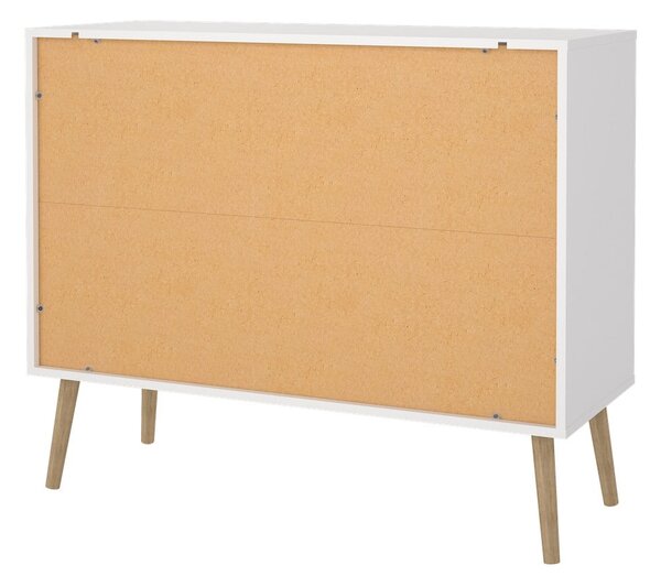 Biała niska komoda 99x82 cm Bodo – Tvilum