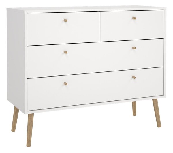 Biała niska komoda 99x82 cm Bodo – Tvilum