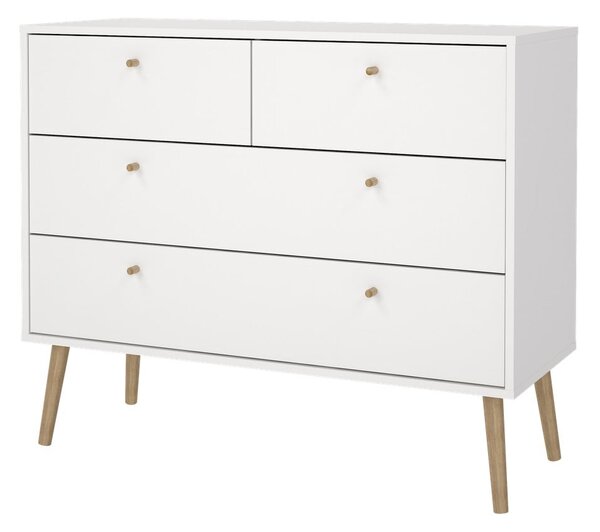 Biała niska komoda 99x82 cm Bodo – Tvilum