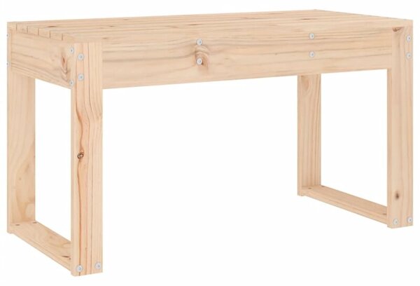 Ławka ogrodowa, 80x38x45 cm, lite drewno sosnowe