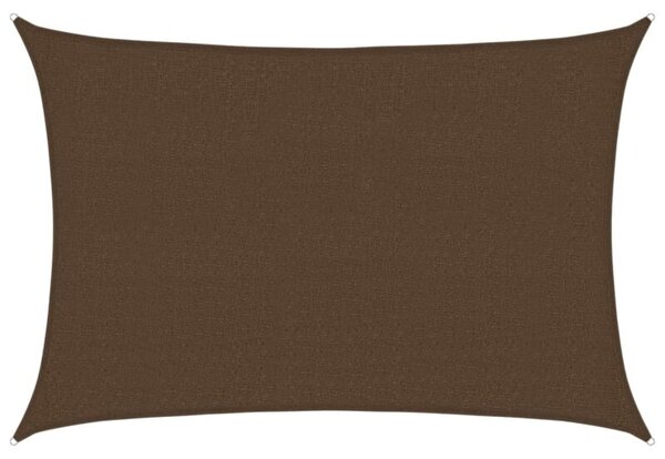 Żagiel przeciwsłoneczny, 160 g/m², brązowy, 2,5x4 m, hdpe