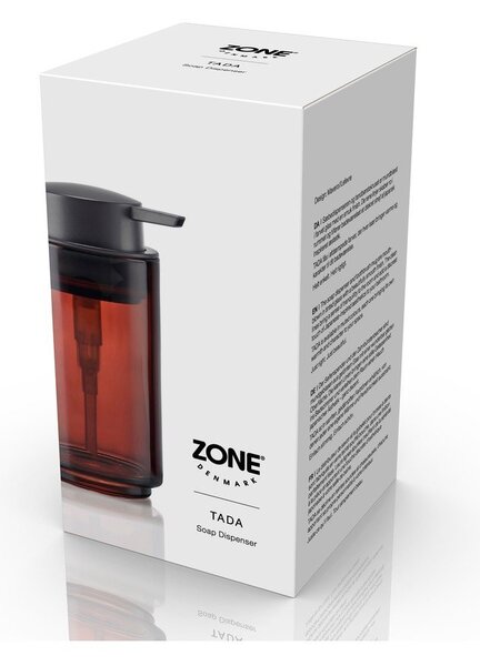Brązowy szklany dozownik do mydła 250 ml Tada – Zone