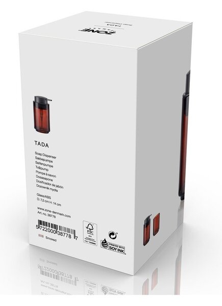 Brązowy szklany dozownik do mydła 250 ml Tada – Zone