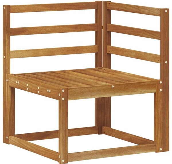 Sofa narożna na zewnątrz lite drewno akacji naturalny
