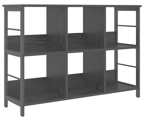 Półka na książki czarny dąb 102 x 32 x 72,5 cm