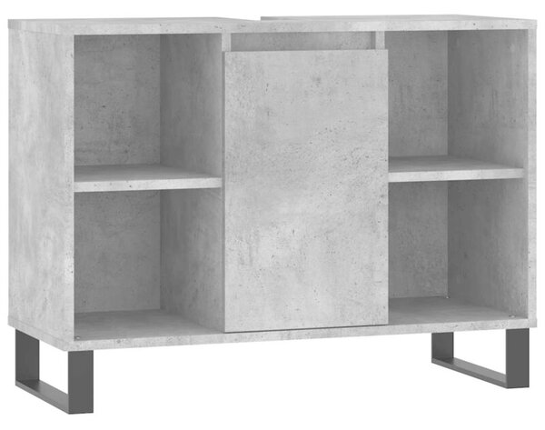Szafka łazienkowa, szarość betonu, 80x33x60 cm