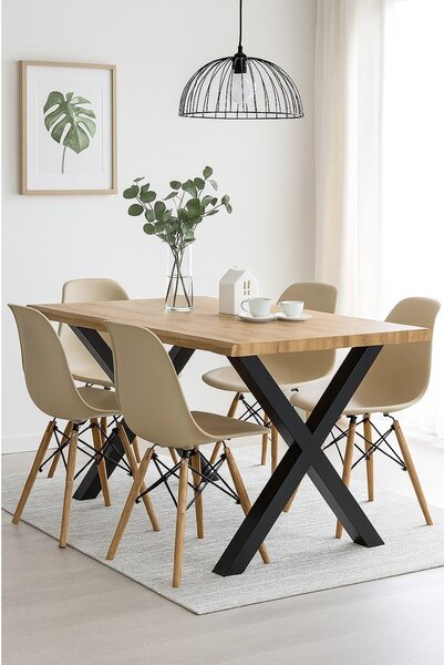 Stół w dekorze dębu 90x160 cm Kora – Bonami Essentials