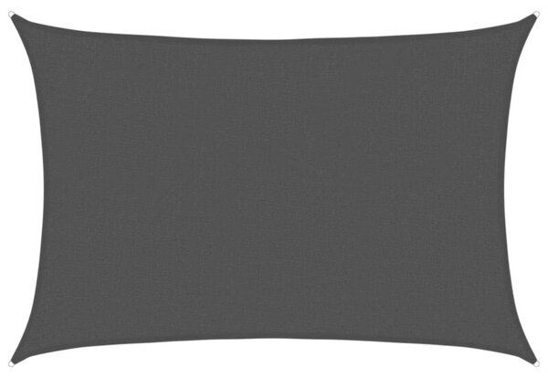 Żagiel przeciwsłoneczny, 160 g/m², czarny, 2x3 m, hdpe