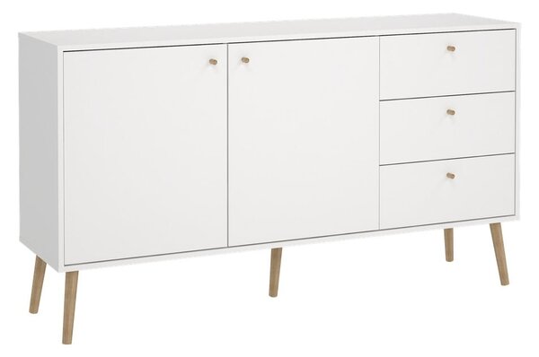 Biała niska komoda 149x82 cm Bodo – Tvilum