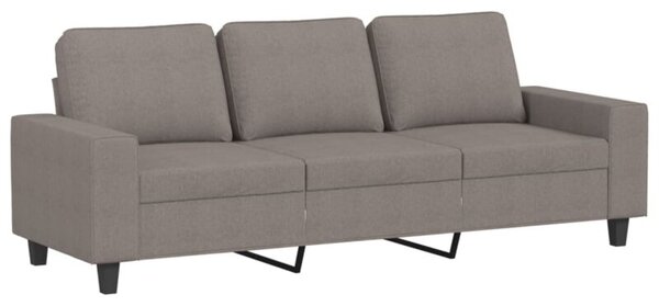 Sofa 3-osobowa, kolor taupe, 180 cm, tapicerowana tkaninÄ