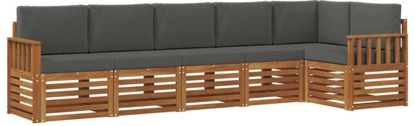 Zestaw mebli ogrodowych z litego drewna akacjowego z modularnym designem