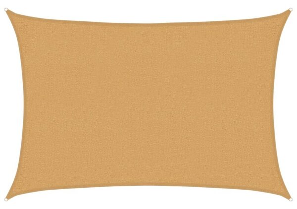 Żagiel przeciwsłoneczny, 160 g/m², piaskowy, 2x3 m, hdpe
