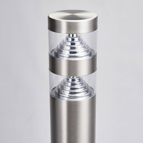 Słupek oświetleniowy LED LANEA Lindby, aluminiowy / szary / cynkowy, stal szlachetna, nowoczesny
