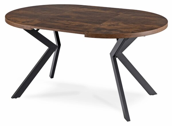 Stół Okrągły Rozkładany LUKAS 100-250 cm Dąb Rustykalny Nowoczesny Loft