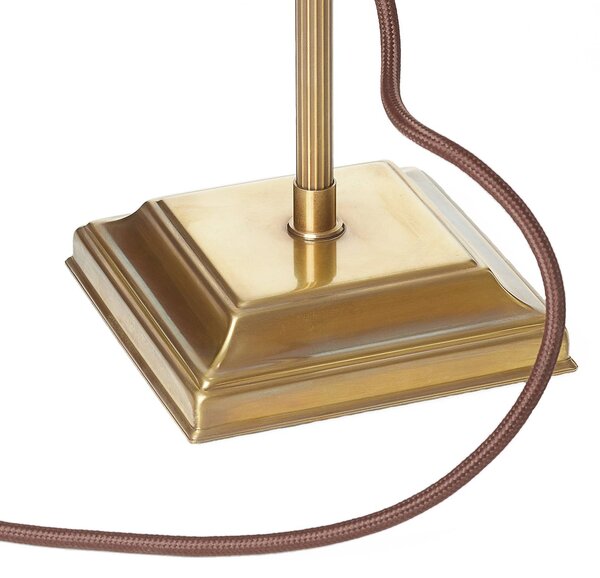 Berliner Messinglampen Lampa stołowa TULSI, zielony, salon / jadalnia, szkło, antyczny