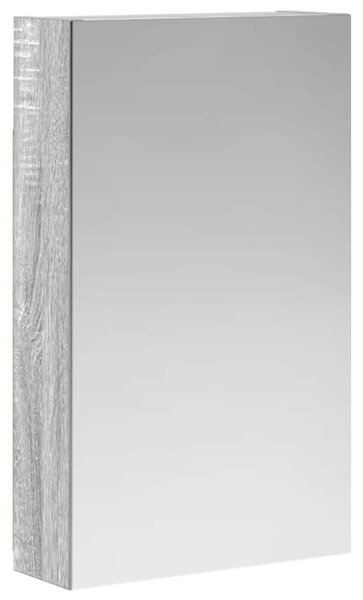 Szafka z lustrem do łazienki szary sonoma 30 x 10,5 x 50 cm