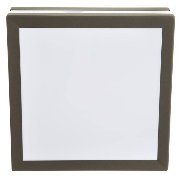 Brilliant Zewnętrzna lampa sufitowa Matteo, 2 x E27, IP44, antracytowa możliwość ściemniania, czarny, stal szlachetna, nowoczesny