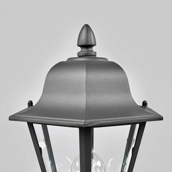 Lampa ogrodowa stojąca Edana Lindby, możliwość ściemniania, czarny, aluminium, nowoczesny