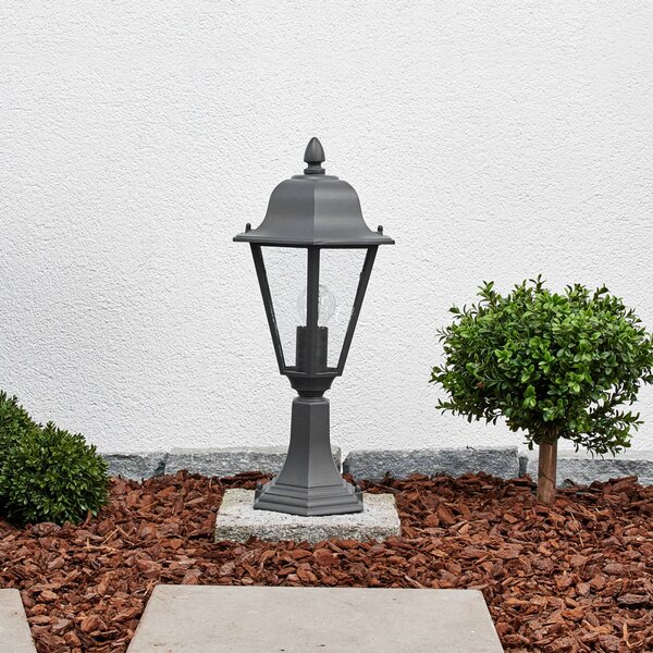 Lampa ogrodowa stojąca Edana Lindby, możliwość ściemniania, czarny, aluminium, nowoczesny