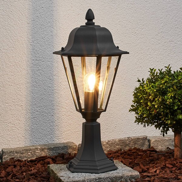 Lampa ogrodowa stojąca Edana Lindby, możliwość ściemniania, czarny, aluminium, nowoczesny