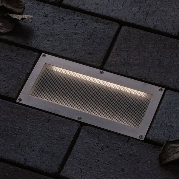 Paulmann Brick oprawa wpuszczana podłogowa LED, 10x20cm, aluminiowy / szary / cynkowy, stal szlachetna, nowoczesny