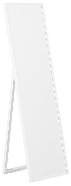 Lustro stojące białe nowoczesne wysokie plastikowa rama 40 x 140 cm Torcy Beliani