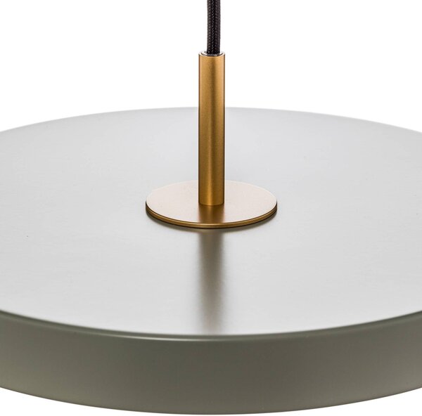 UMAGE Lampa wisząca Asteria Mini, możliwość ściemniania, zielony, salon / jadalnia, aluminium, design