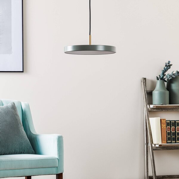 UMAGE Lampa wisząca Asteria Mini, możliwość ściemniania, zielony, salon / jadalnia, aluminium, design