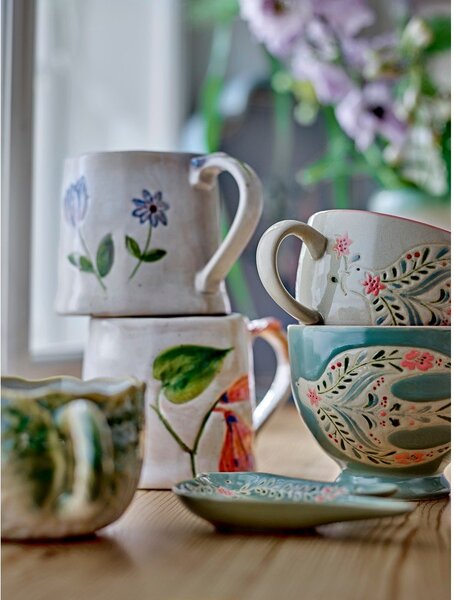 Kremowe kubki ceramiczne zestaw 2 szt. 430 ml Camilla – Bloomingville