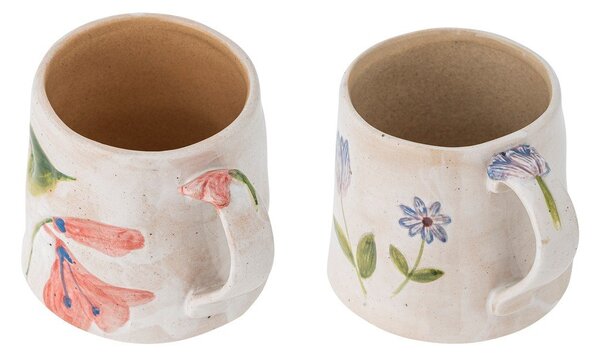 Kremowe kubki ceramiczne zestaw 2 szt. 430 ml Camilla – Bloomingville