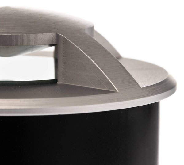 Oprawa wpuszczana podłogowa LED Anina z aluminium Lucande, aluminiowy / szary / cynkowy, aluminium, nowoczesny