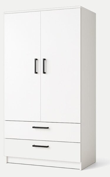Szafa Tivio z szufladami 90 cm | biały mat