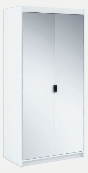 Szafa z lustrem 90 cm Essa 2D – biały mat